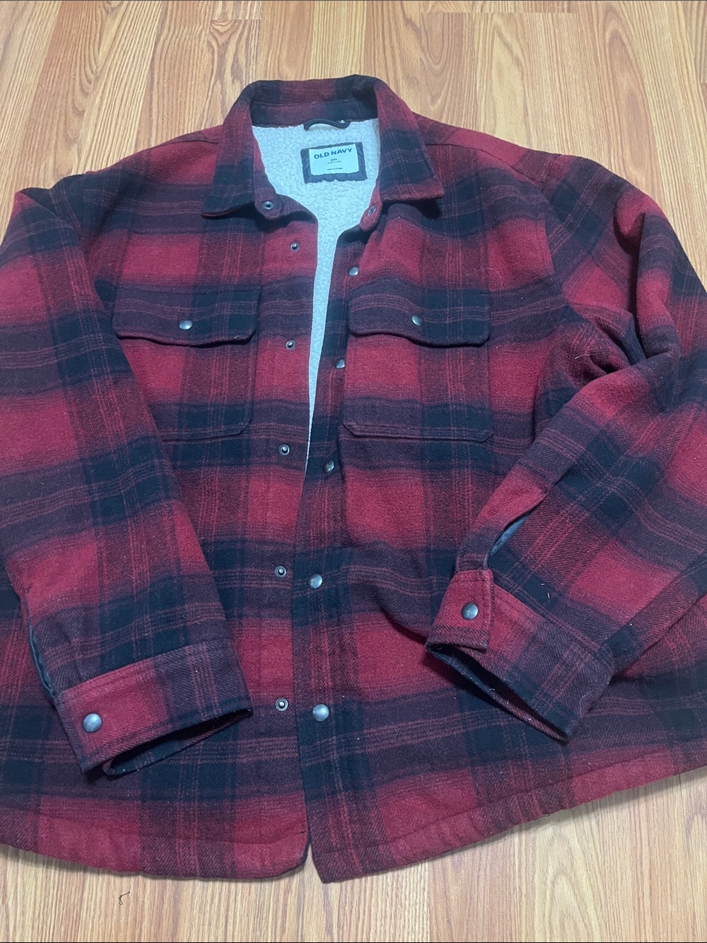 Old Navy Flannel fleece lined jacket XXL